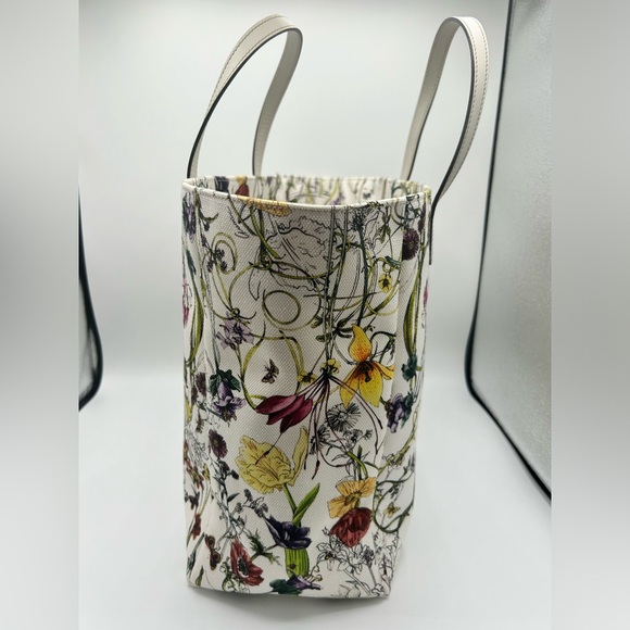 🌷 Gucci Flora Canvas Open Tote Floral - Picture 3 of 16